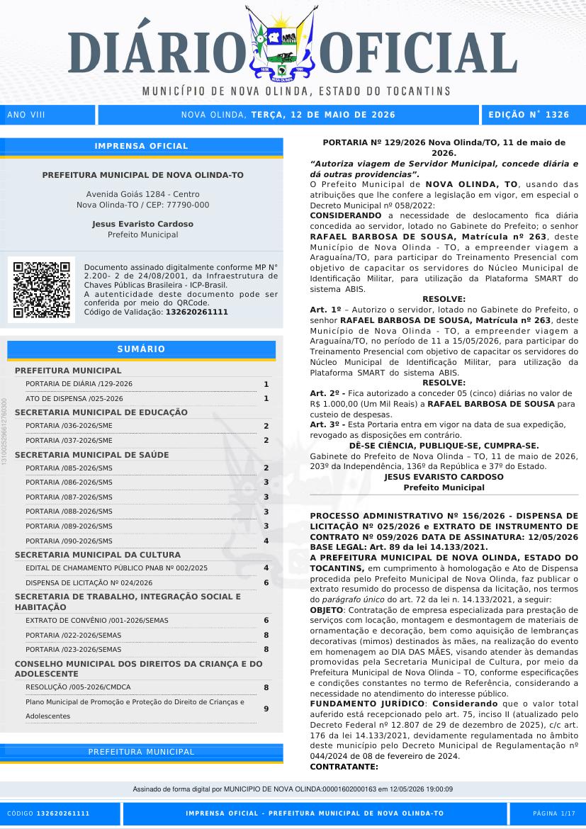Capa da edição