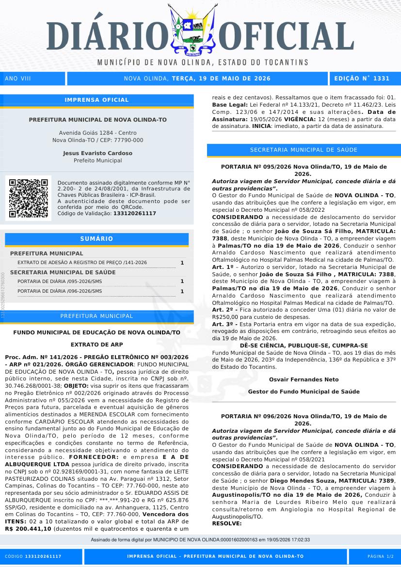 Capa da edição