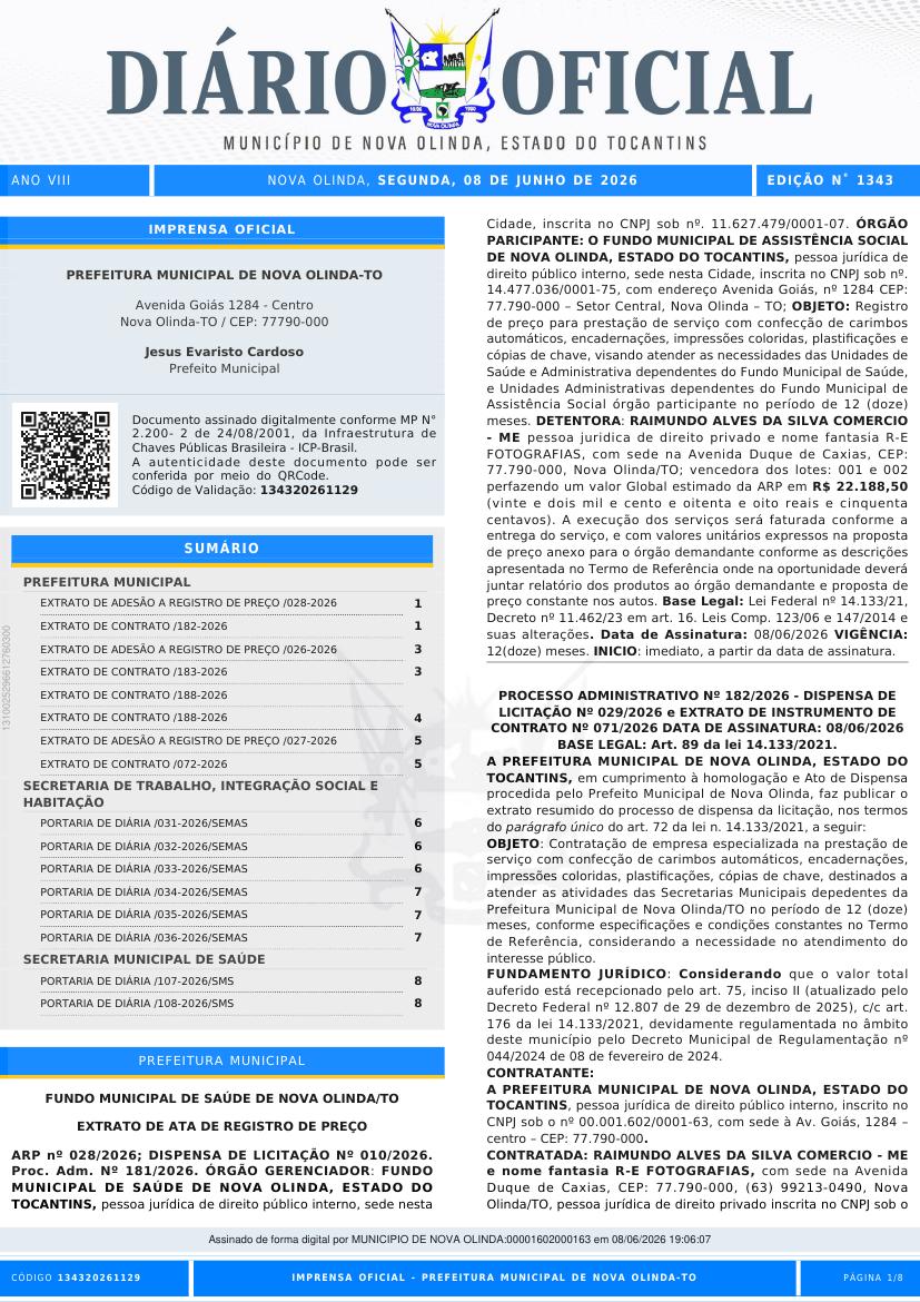 Capa da edição