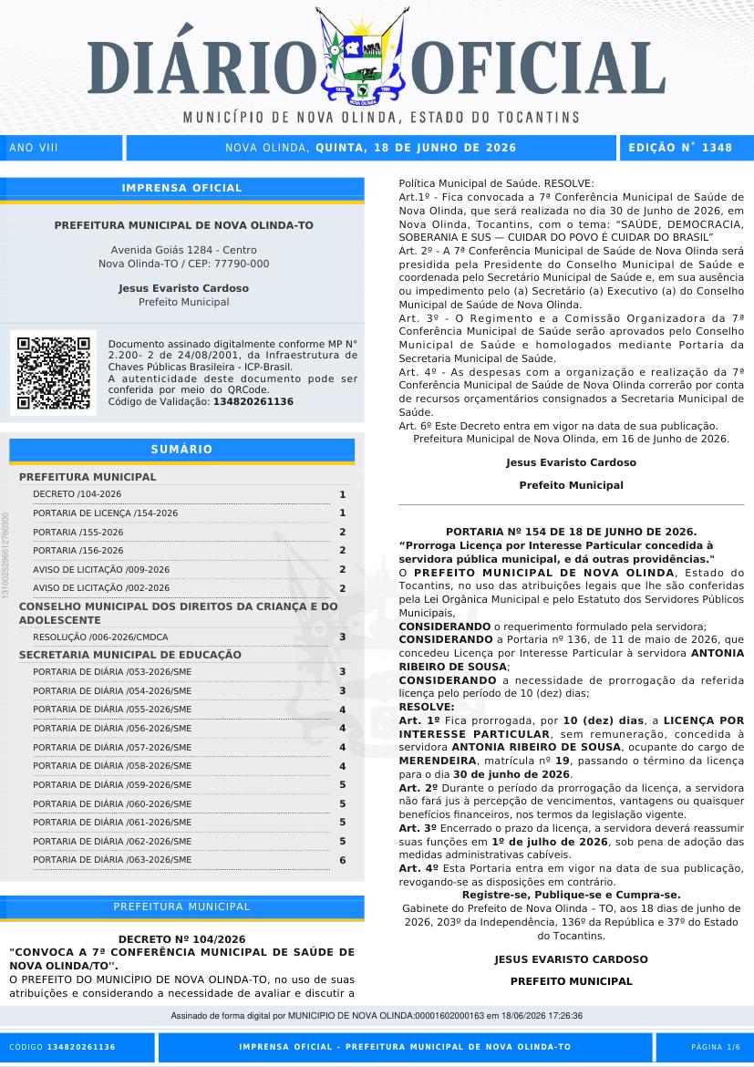 Capa da edição