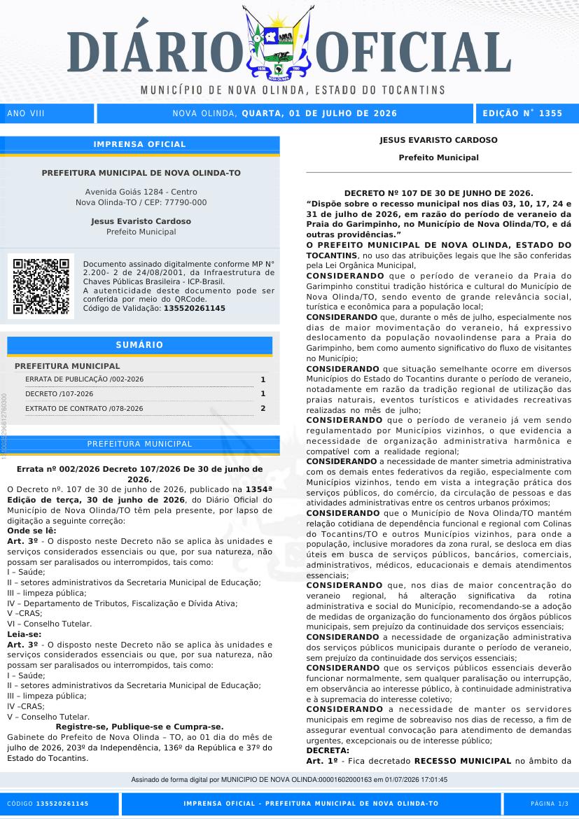Capa da edição
