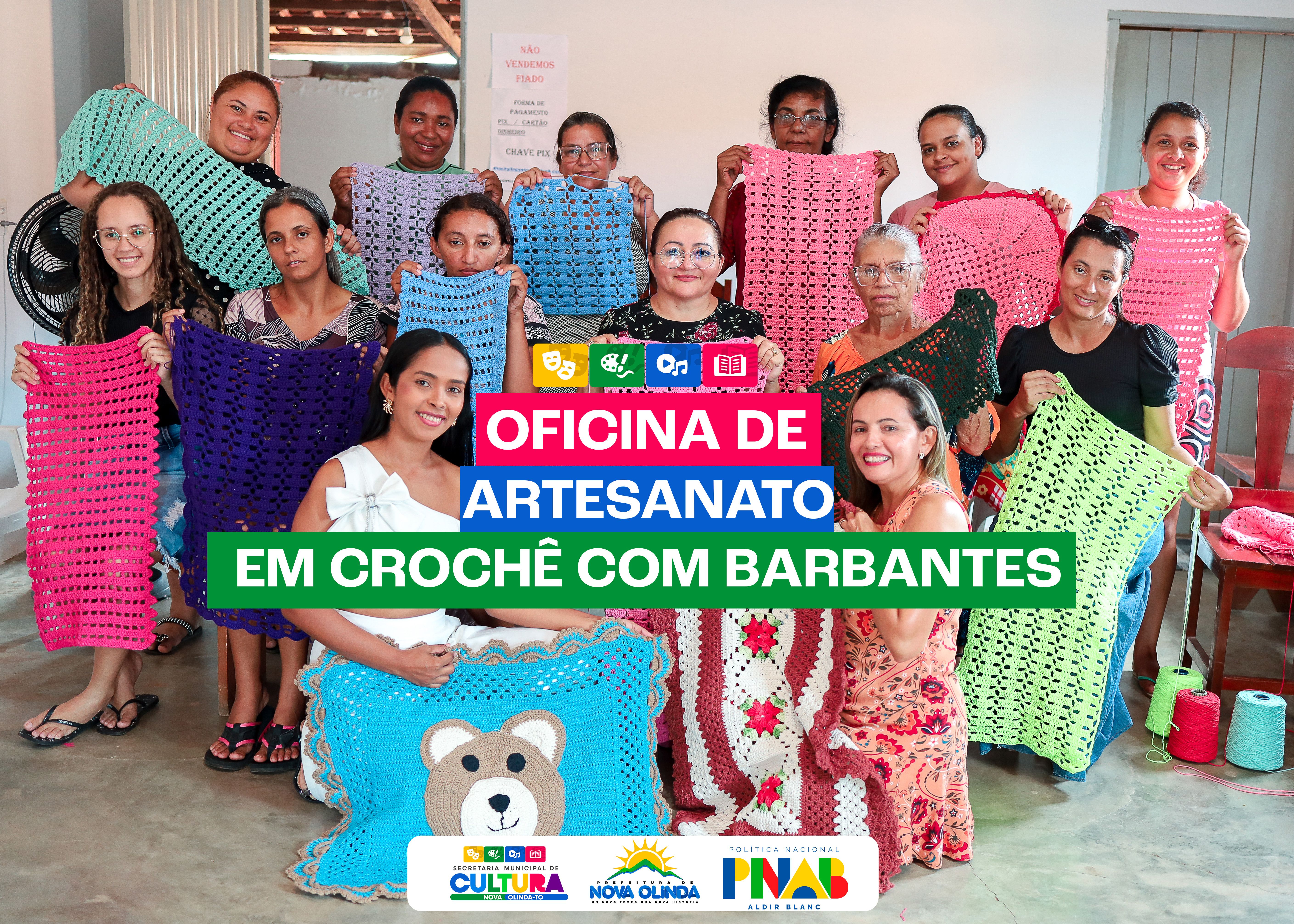 O Projeto Cultural “Artesanato em Crochê com Barbante”, fomentado pela Lei Aldir Blanc, fortalece a cultura e gera oportunidades em Nova Olinda