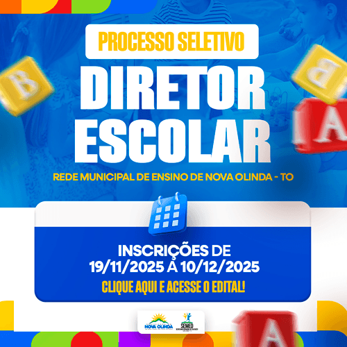 Edital 001/2025 – Processos Seletivos de Diretores Escolares Biênio 2026 a 2028