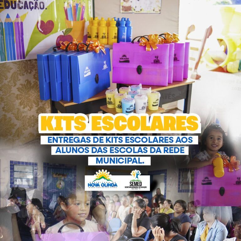 Prefeitura de Nova Olinda Realiza Entrega de Kits Escolares em Todas as Escolas da Rede Municipal de Ensino
